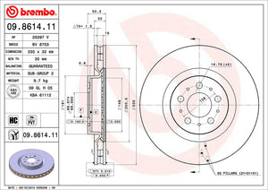 240 Brembo Big Brake Rotors